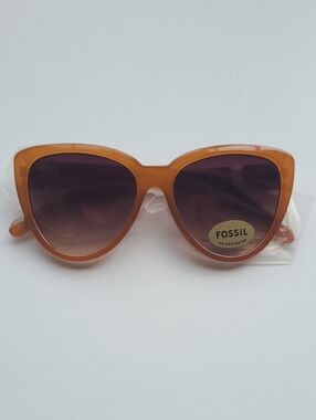 Fossil Women’s Amber Cat-Eye Sunglasses - Brown Gradient Lenses NWT